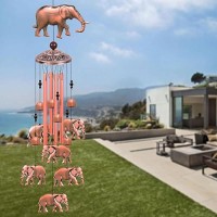 Elephant Wind Chimes Garden Wind Catcher Sympathy Wind Chimes Gift Elephant Music Wind Bells Elephants Garden Decor For Home