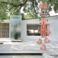 Heart Wind Chimes Outdoor Hearts Memorial Wind Chime Heart Gift Wind Chimes Hearts Wind Bells Gifts For Women For Home Ind