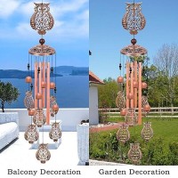 Solawindchime Owl Wind Chimes Outdoor Owl Memorial Wind Chime Owl Gift Wind Chimes Owl Wind Bell Owl Gifts For Women Wind C