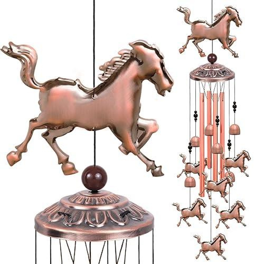 Solawindchime Horse Wind Chimes Outdoor Horse Memorial Wind Chime Horse Gift Wind Chimes Horses Wind Bells Gifts For Women