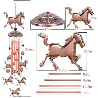 Solawindchime Horse Wind Chimes Outdoor Horse Memorial Wind Chime Horse Gift Wind Chimes Horses Wind Bells Gifts For Women