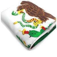 Vsvo Mexico Mexican Flag 3X5 Feet Double Sided Embroidered 300D Indooroutdoor Brass Grommets Heavy Duty Polyester