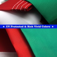 Vsvo Mexico Mexican Flag 3X5 Feet Double Sided Embroidered 300D Indooroutdoor Brass Grommets Heavy Duty Polyester