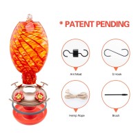 Muse Garden Hummingbird Feeders For Outdoors Hanging Blown Glass Hummingbird Feeder Hummingbird Gifts For Mom Garden Backyard