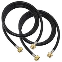 Longads Packs Of 2 12 Ft Propane Torch Extension Hose For Propane Tree Distribution Tree Post T And Y Connector 1Inch 20