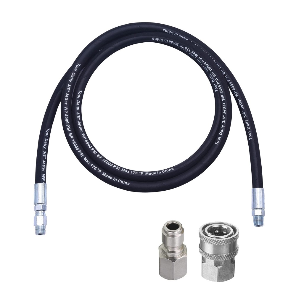 Tool Daily Pressure Washer Whip Hose With Swivel Hose Reel Connector Hose For Pressure Washing With Pressure Washer Adapter Set