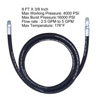 Tool Daily Pressure Washer Whip Hose With Swivel Hose Reel Connector Hose For Pressure Washing With Pressure Washer Adapter Set