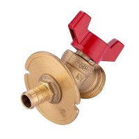 (Pack Of 5) Efield Valve 1/4-Turn Sillcock Hose Bibb With Flange 1/2 In. Pex Crimp Inlet X 3/4 In. Mht Outlet