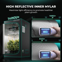 Mars Hydro 26X26 Advanced Grow Tent 32X32X63 High Reflective Mylar 1680D For Hydroponics Indoor Plant Growing With Obs