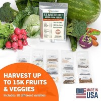 Open Seed Vault 15 000 Heirloom Seeds Nongmo For Planting Vegetables And Fruits 18 Variety Pack Gardening Starter Kit Bean