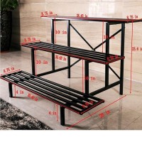 Zhongma Heavy Duty 3 Tier Plant Stand For Home  Garden  Plant Lovers Metal Storage Rack Shelf/Freestanding Display Stand