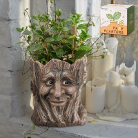 Eiiorpo Face Planter Pots Head Planter Flower Pots Succulent Planters Unique Planters For Outdoor Indoor Plants Halloween Ea