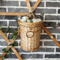 Woven Wicker Hanging Basket Door Hanging Basket Wall Decorations For Home Garden Farmhouse Original