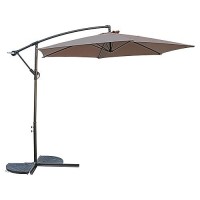 International Caravan St. Kitts 10-Foot Aluminum Cantilever Umbrella Terra Cotta