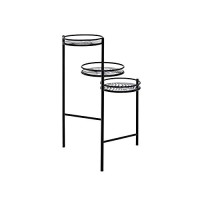 ACME Namid Metal Plant Stand with 3 Open Compartments in Black