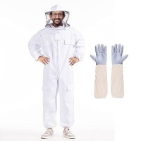 Professional Bee Suit For Men Women With Round Veil  Beekeeping Suit With Glove  Beekeeper Suit Bee Outfit