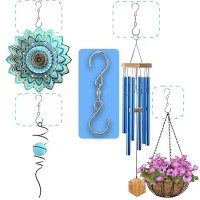 Hss Creation 6 Pack Dual Swivel S Hooks For Indoor Outdoor Organization Spinning Hanger Wind Chimes Spinner Prism Windsocks Han