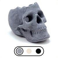 Osker Open Top Ceramic Fireproof Fire Pit Skull Log For Bonfire Campfire Fireplace Firepit Halloween Decor For Gas Pro