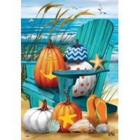 Fall At The Beach House Flag 40 X 28 Briarwood Lane