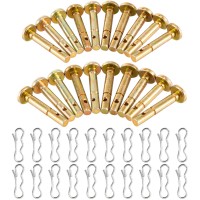 Biggun 20 Pcs Shear Pins 20 Pcs Cotter Pins For Snowblower 73804124 And 71404040 Replacement Shear Pin Kits Fits Mtd Crafts