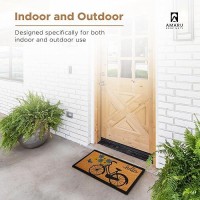 Bicycle 29X17 Coir Doormats For Outdoor Entrance Outdoor Welcome Mat For Entryway Porch Antislip Pvc Coconut Fibe