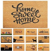 Home Sweet Home 29X17 Coir Doormats For Outdoor Entrance Outdoor Welcome Mat For Entryway Porch Antislip Pvc Coco