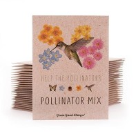 Bentley Seeds Wildflower Seed Mix Pre Filled Hummingbird Seed Packets 25 Annual Wildflower Seed Packs Perfect Ecofriendly