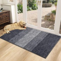 Vaukki Indoor Doormat Entryway Door Rug Non Slip Absorbent Mud Trapper Mats Lowprofile Inside Floor Soft Machine Washable Lar