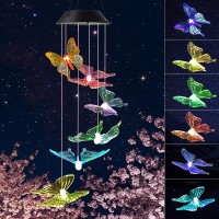 Cardinal Wind Chime Solar Sound Wind Chime Wind Chime Outdoor Garden Decor Yard Decor Gifts For Women Mom Gifts Garden Gi