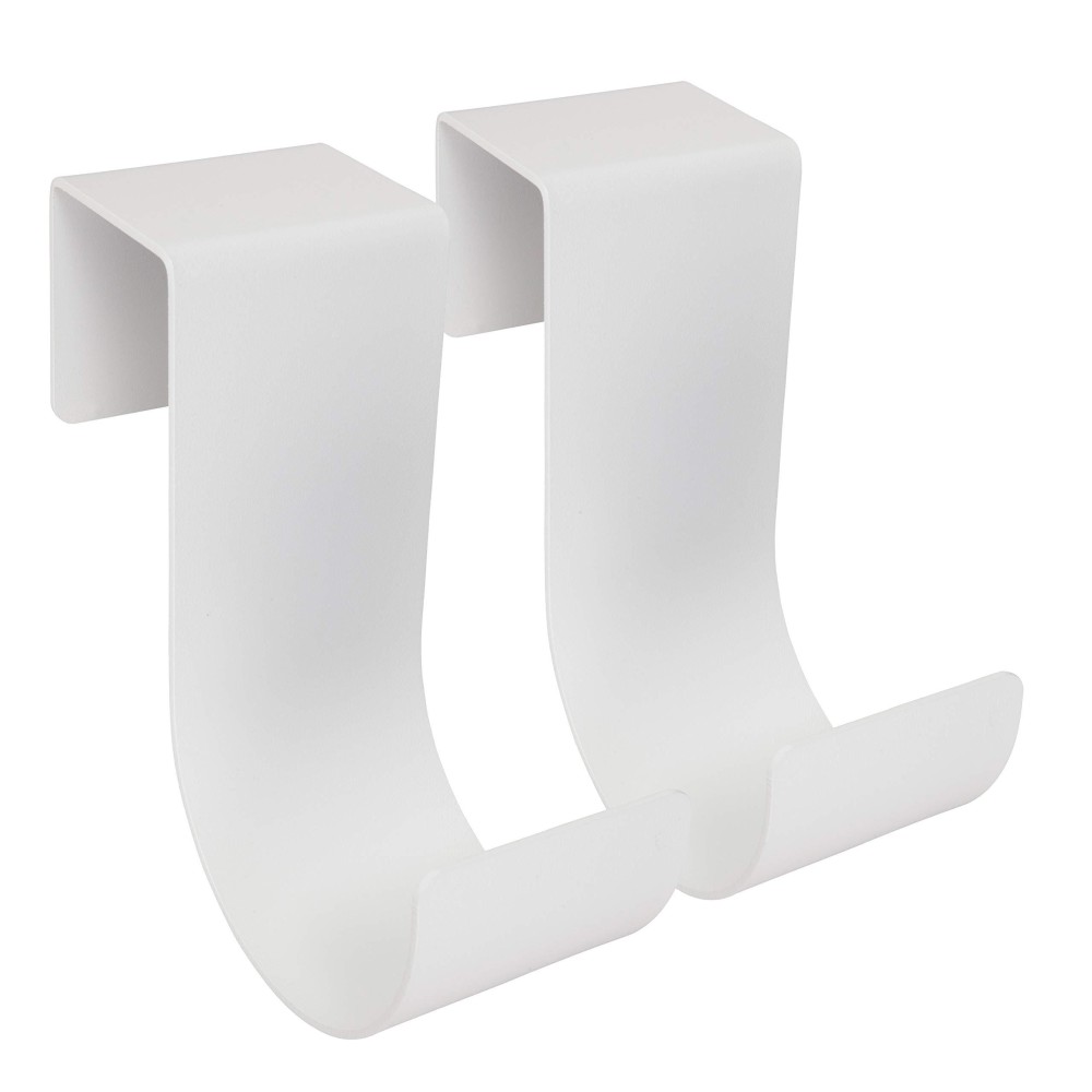 Mide Products Aluminum Slipon Fence Hooks 206White Pair