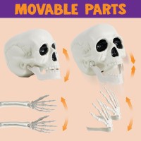 Joyin Halloween Skeleton Decorations Outdoor Ground Stakes With Led Eyes Full Size Skeleton Groundbreaker Stakes Prop For Yard