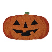 Dii Decorative Halloween Welcome Mat Durable Outdoor Pet Friendly Coir Doormat Front Door D Cor 17X29 Jackolantern