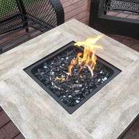 Grisun Onyx Black Fire Glass For Fire Pit 20 Pounds 12 Inch High Luster Reflective Tempered Glass Rocks For Natural Or Propane