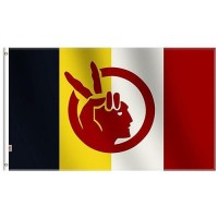 American Indian Movement Flag 3X5 Ft Large Shiny Satin Fabric For Moderateoutdoorindoor 36X60Inch Indigenous Aim Native Amer