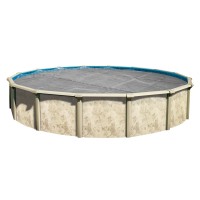 In The Swim 18 Ultra Silver Round Solar Pool Cover 16 Mil For Solar Heating Above Ground Pools And Inground Pools