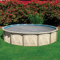 In The Swim 18 Ultra Silver Round Solar Pool Cover 16 Mil For Solar Heating Above Ground Pools And Inground Pools