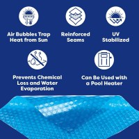 In The Swim 18 Ultra Silver Round Solar Pool Cover 16 Mil For Solar Heating Above Ground Pools And Inground Pools