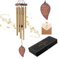 Soopau Wind Chimes For Outside 30 Wooden Sympathy Wind Chimes Memorial Wind Chime For Loss Of Loved One Mother Father Sympat