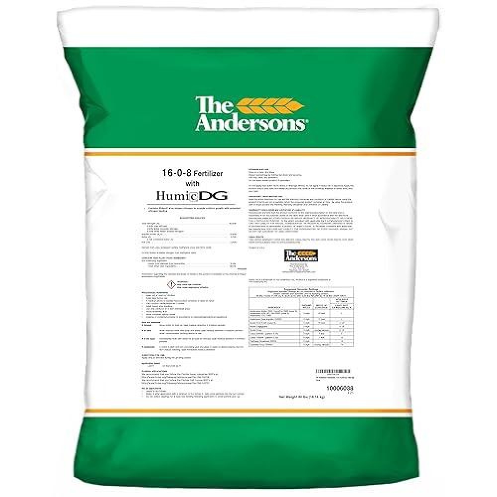 The Andersons Professional Pgf 1608 Fertilizer With Humic Dg 10 000 Sq Ft 40Lb Bag