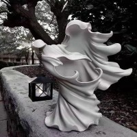 Scary Hell Messenger Lantern Decoration Witch Resin Sculpture Decoration Ghost Statue Decoration Halloween Garden Decoration Rea