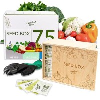 Garden Pack Grow Your Own Kit 75 Varieties Of Herb Flower And Vegetable Seeds Gardening Gifts For Men And Women With 30 000