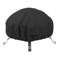 Vchin Fire Pit Cover 26-30 Inch Round Outdoor Waterproof Firepit Cover Made Of 600D Heavy Duty Oxford And Pvc Coating  Uv Resistant Fireplace Cover (30