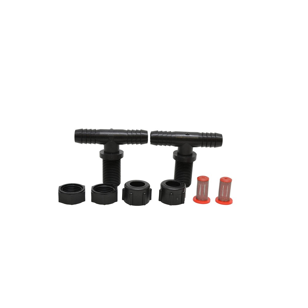 Valley Industries Polypropylene Tee Nozzle Body Kit 1116 Mps X 38 Hb 2 Pack