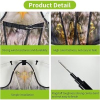 Flyonte Bird Hawk Flying Kite With Pole Crop Protector Bird Scare Flying Kite With 4M Pole Has The Effect Of Scaring Birds