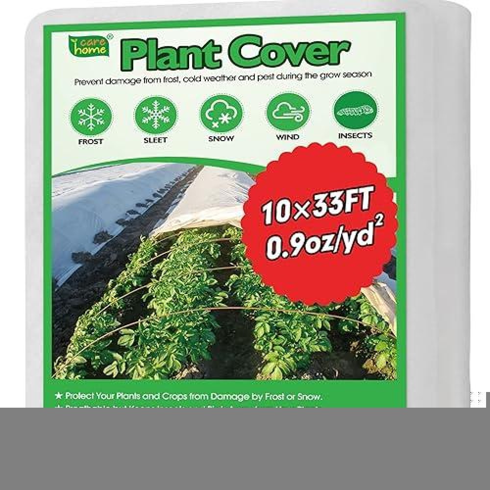 Care Home Plant Covers Freeze Protection  10 X 33Ft Frost Cloth Floating Row Covers  0.9Oz/Yd Frost Blankets For Outdoor Plants And Sun/Pest Protection For Garden Plants