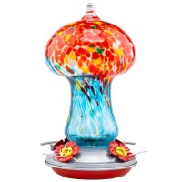 Muse Garden Gifts For Women Hummingbird Feeders For Outdoors Hanging Ant And Bee Proof Blown Glass Hummingbird Feeder With Ant