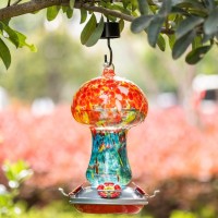 Muse Garden Gifts For Women Hummingbird Feeders For Outdoors Hanging Ant And Bee Proof Blown Glass Hummingbird Feeder With Ant