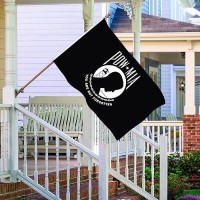 Mia Pow Flag 3X5 Double Sided Outdoor Pow Mia Flags Heavy Duty 210D Nylon Powmia Flag Vivid Color Antifading With 2 Brass Gromm