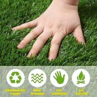 Freadem Artificial Grass Synthetic Thick Fake Grass Rug 3 Ft X 5 Ft Dog Artificial Turf Grass Mat With Drainage For Outdoor La