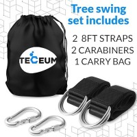 New 2024 Teceum Tree Swing Straps Hanging Kit Set Of 2 8 Ft Heavyduty Camping Hammock Straps 2 000 Lbs With Safety